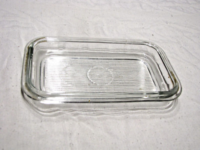 Nur Butterhalter Deckel Butterdose Vintage Glas Arcoroc France Butterhalter