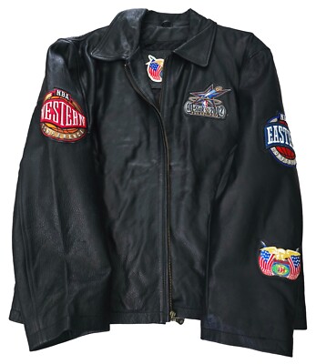 Official Jeff Hamilton 2002 NBA All Star Game Leather Jacket