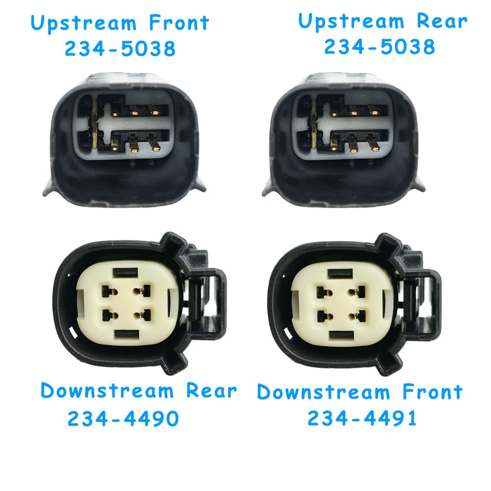 4X Oxygen Sensor Up+Down For 2015 Ford Transit-150 & 2013-16 Lincoln MKZ MKT MKS - Image 2 of 4