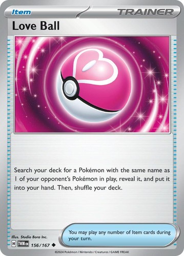 Love Ball 156/167 NM / M - Twilight Masquerade Pokemon Card $2 Combined  Shipping | eBay