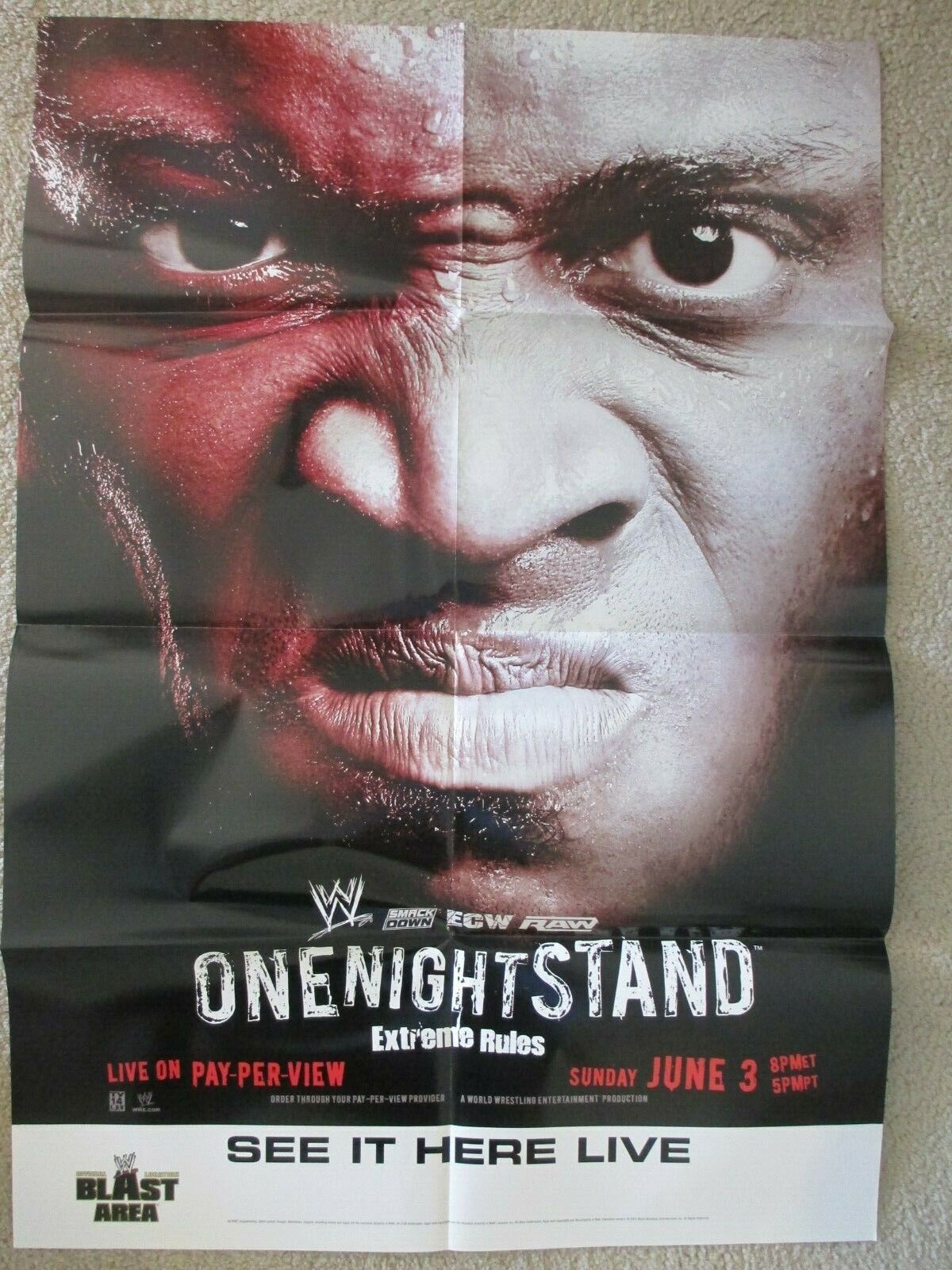 WWE PPV Giant Poster 2ft by 3ft Bobby Lashley eBay