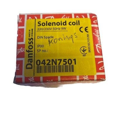 Danfoss 042N7501 BA230A Solenoid Coil