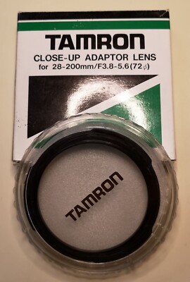 Tamron close-up adaptor lens, for 28-200 f3.8-5.6 (72mm)
