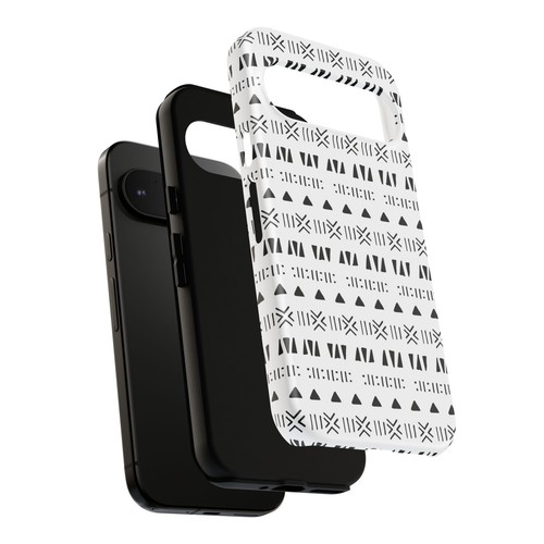 Black and White Southwestern Aztec Pattern Google Pixel Tough Cases - 第 16/131 張圖片