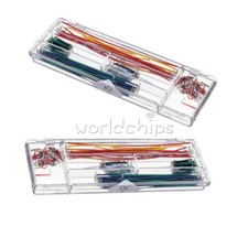 2PCS 140pcs Solderless Breadboard Jumper Cable Wire Kit Box Shield for Arduino