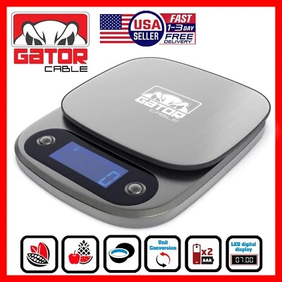 Digital Kitchen Scale Food Diet Multifunction Weight Balance 10,000g 22lb x 1g - Image 1 of 4