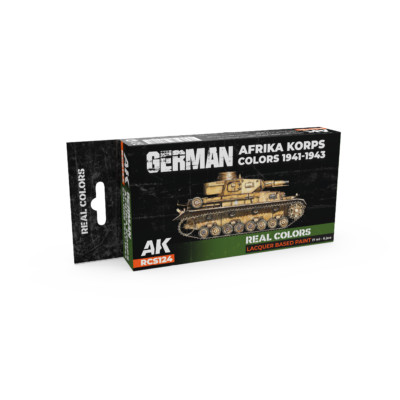 AK Interactive Real Colors German Afrika Korps Colors 1941-1943 Set (Set of 6)