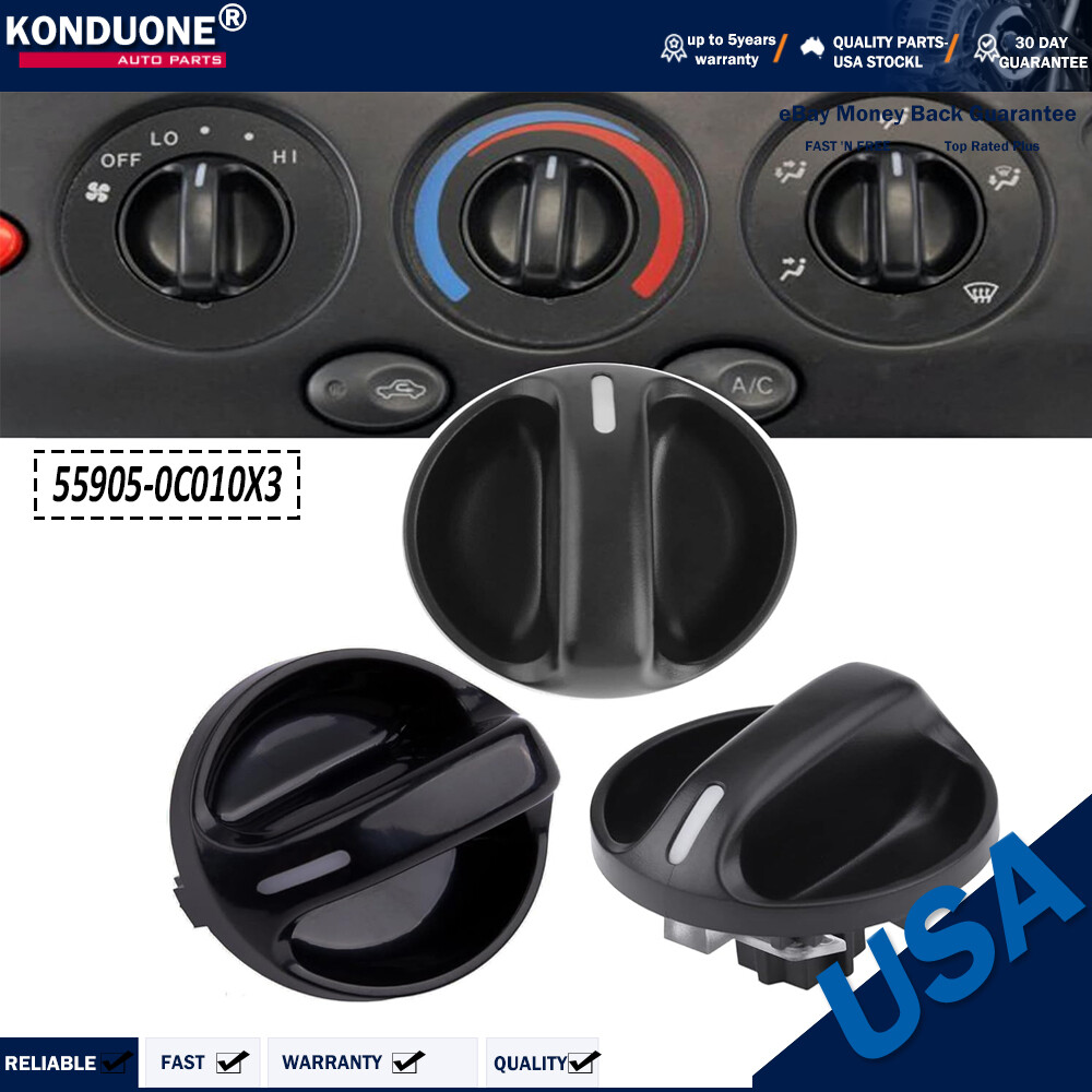 3x AC Climate Control Knob Air Switchs Fit 2000-2006 Toyota Tundra 55905-0C010