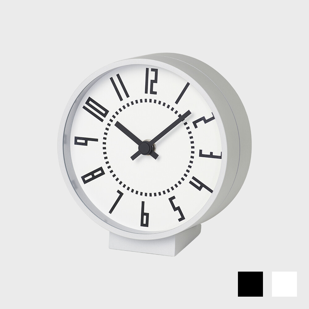 Lemnos Sapporo-Station Eki Clock Takanobu Igarashi WHITE NEW