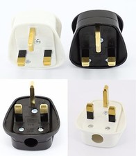 UK Mains Plug 13amp 5amp 3amp BS1363 Power electrical Lead wireable white black