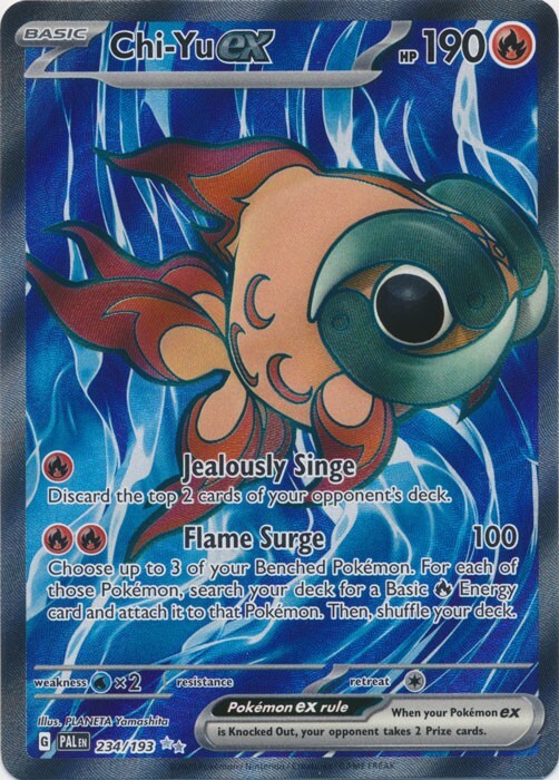 Chi-Yu ex   234/193 Ultra Rare  Paldea Evolved Pokemon TCG