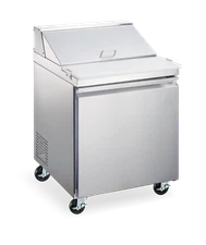 Omcan USA 59049 27" One Section Mega Top Sandwich / Salad Prep Table w/ 1 Doo...