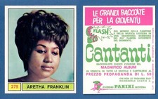 PANINI EDITION FIGURINE - SINGERS 1969 - NEW/NEW - 275 ARETHA FRANKLIN