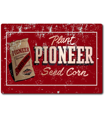 Farm Sign PLANT PIONEER CORN Tin Sign Farm Country  Farmhouse Decor Farmer GiftS