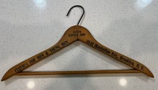 Dave  s Clothes Shop Brooklyn NY NYC New York Hollywood Regency Wooden Hanger