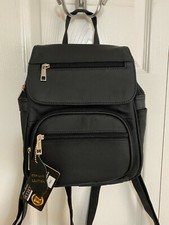 Roma Leathers #7087 Concealed Carry Backpack/purse- Black - Reduced Price