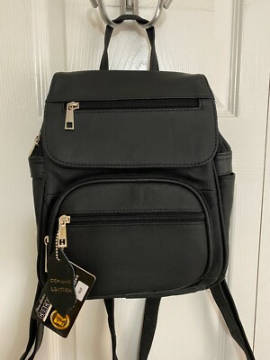 leather concealed carry backpack