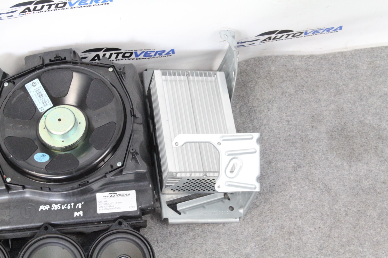 BMW F07 HIFI AUDIO SOUND SYSTEM SPEAKERS SUBWOOFERS AMPLIFIER SET