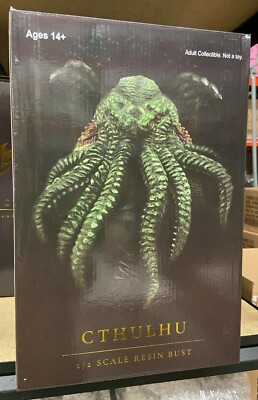 Toy Vault Cthulhu Serre-Livres en résine avec Statue de Monstre Cthulhu
