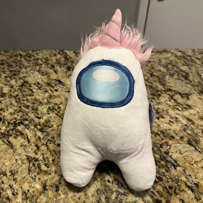 AMONG US Tokido  Unicorn White Plushie Official Merch 11'' New With Tags