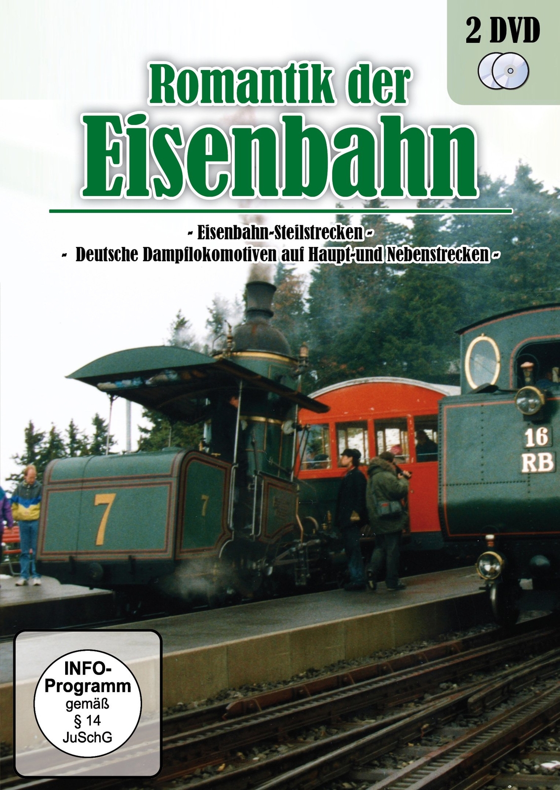 Romantik der Eisenbahn - Deutsche Dampflokomotiven & Eisenbahn-Steilstreck (DVD)