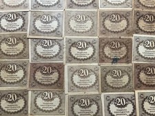 5x 1917-1919 Russia 20 Kerenski Ruble Banknote WW1 WWI -Pre Soviet Era USSR CCCP