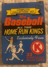1985 Topps CIRCLE K  ALL-TIME HOME RUN KINGS BOXED SET - 33 Cards  28 HOFs GREAT