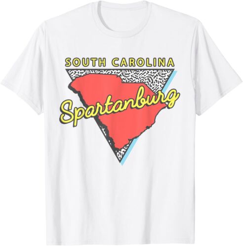 Spartanburg South Carolina T Shirt SC Retro Souvenirs