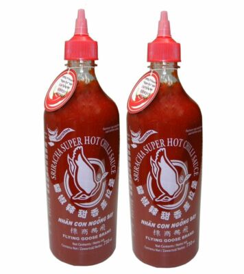 2er-Pack FLYING GOOSE Sriracha sehr scharfe Chilisauce (2x 730ml) | SUPERSCHARF