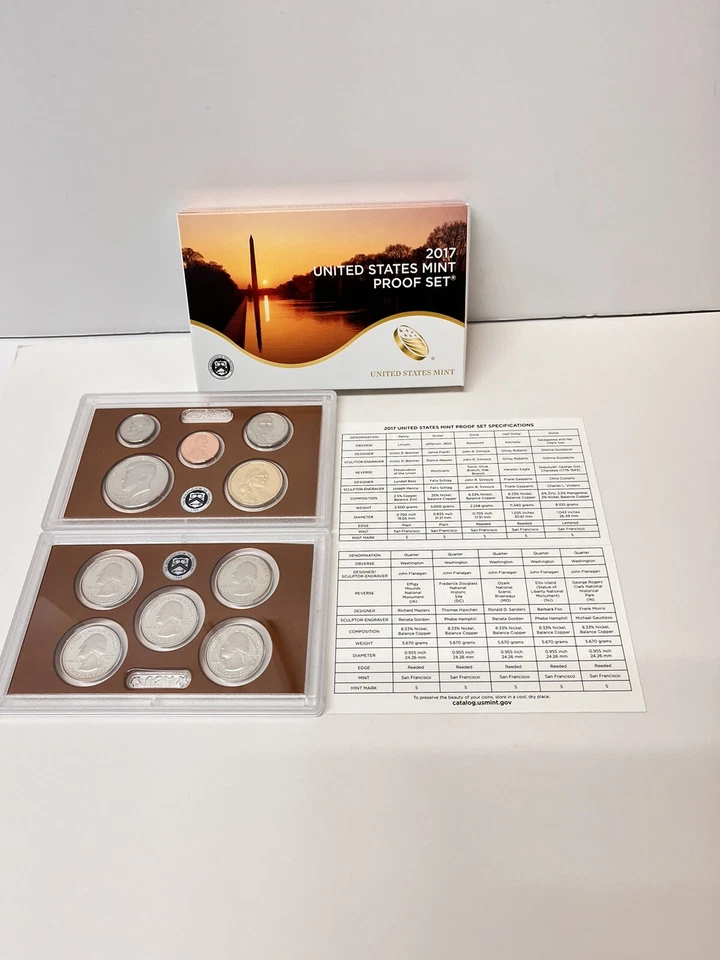 U.S. Mint Sets 1987 Uncirculated And 2017 Proof Set Gift Idea Coin Collection ML - Image 4 of 4