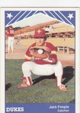 1983 TCMA  JACK FIMPLE Albuquerque Dukes (L.A. Dodgers 83,84,85/L.A. Angel 1987)
