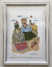 Moritz Götze Farbserigraphie von 1996 nummeriert 176/250 signiert