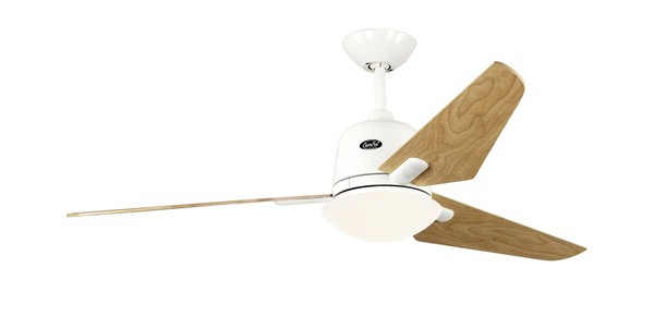 Energiespar Deckenventilator Mit Leuchte Eco Aviatos 132 Cm Weiß / Ahorn Dekor-image