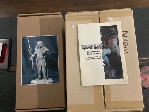 2 Predator resin model garage kits Narin Elder & Death Warrior unbuilt mint