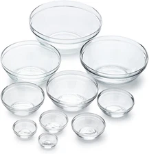 Gigogne Stackable Glass Mixing Bowl Set, 10 Piece