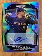 2022 Prizm Draft Picks Baseball Base Silver Autograph #PDP83 Jack Brannigan
