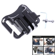 Waist belt buckle for camera mount clip loadi...