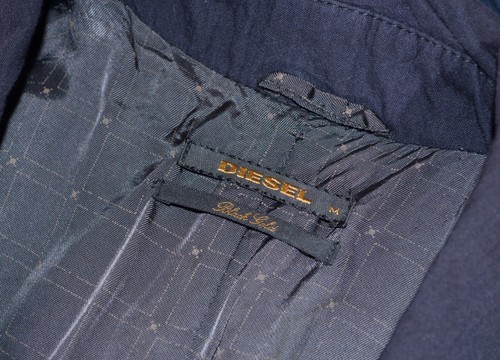 Diesel Black Gold Men's Black Jacket Blazer Cotton Blend Size M - Picture 6 of 7