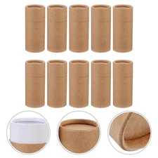 10pcs Oil Bottle Paper Cylinder Shape Packing Boxes Brown Paper Gift Boxes