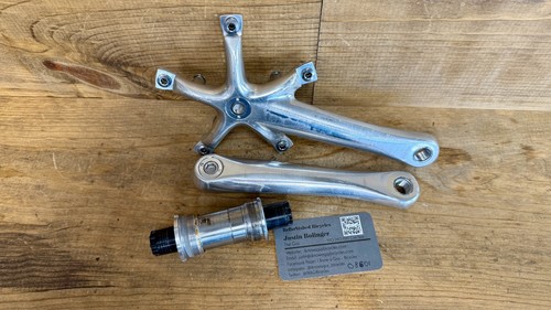 Shimano Ultegra FC-6500/6503 172.5 Cranks Crankset Triple w/BB No Rings - Picture 7 of 7