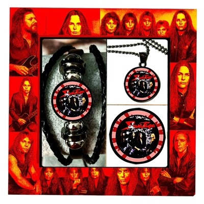 SAVATAGE ROCK BAND   SET OF THREE  BRACELET NECKLACE PIN