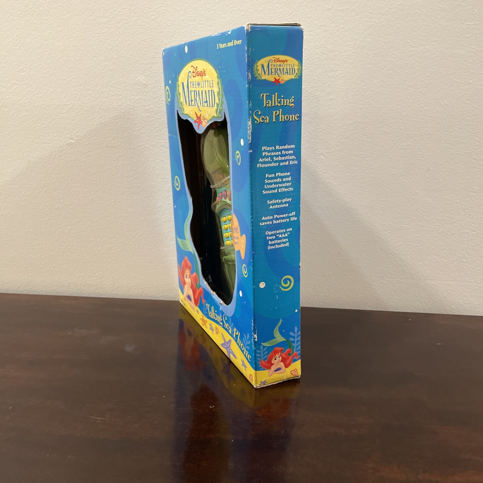 Vintage Disney Princess The Little Mermaid Talking Sea Flip Phone Electronic New