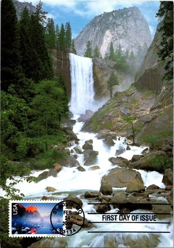 Dr Jim Stamps Maximum Card Yosemite National Park 84C Fdc Bifold