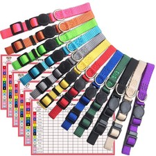 Puppy Collars for Litter,Puppy Collars for Small Puppies Soft Nylon Safety Wh...