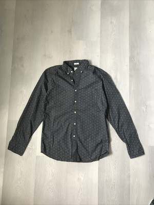 J.Crew Re-imagined Secret Wash Shirt | Organic Cotton Abstract Floral Men M Slim