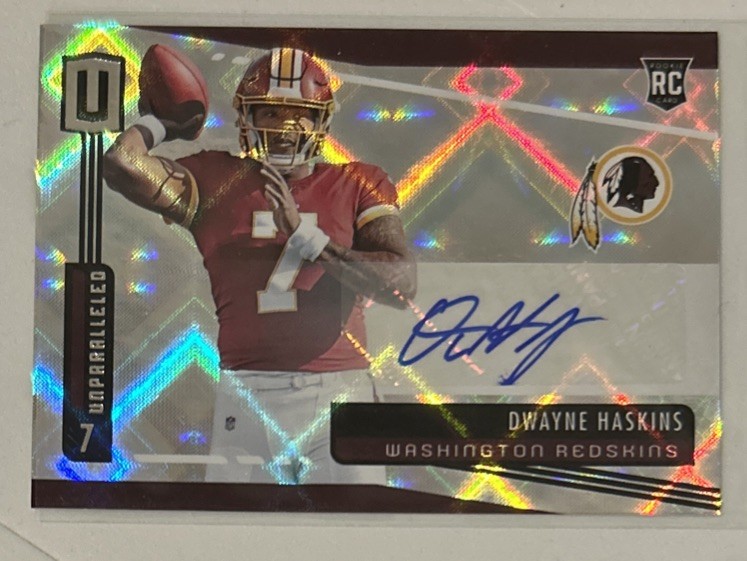 Dwayne Haskins Panini Unparalleled Rookie Signatures #214 Base