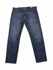 Mavi Jeans Mens 40 40x34 Blue Zach Straight Leg Denim 5 Pocket Comfort Dark Wash