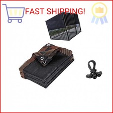 Dog Kennel Shade Cover 95 Sunblock Shade Tarp Panel Net Mesh with Grommets for