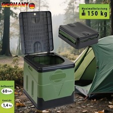 Homtas faltbare Campingtoilette max 150 kg Ou...