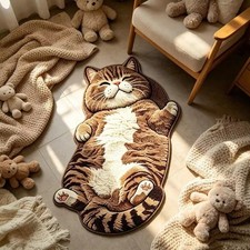 Cat Floor Mat Non Slip Soft Door Mat Bedroom Rug Home Decor 2D Floor Mat